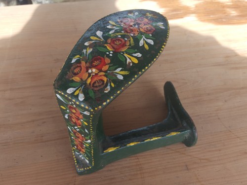 Vintage bargeware painted shoe - vintage,