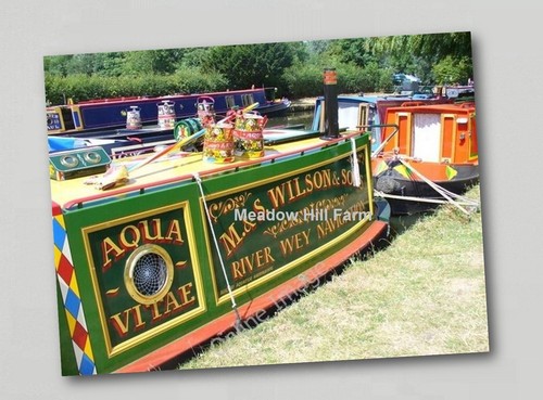 Fridge magnet canal barge - fridge,