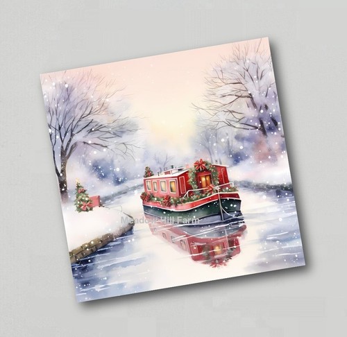 Fridge magnet canal - magnet, barge