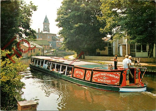 Picture postcard motor - picture, barge