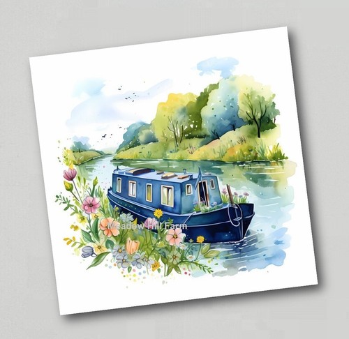 Fridge magnet canal barge - magnet,