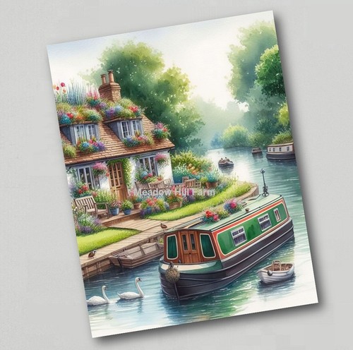 Fridge magnet canal barge - magnet,
