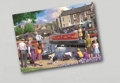 Fridge magnet canal barge - magnet,