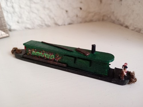 Handmade wooden narrow boat - narrow, /