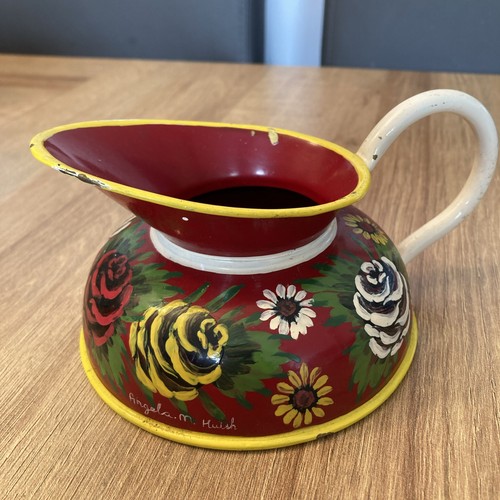 Vtg hand painted - vtg, red