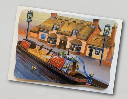 Fridge magnet canal barge - fridge,
