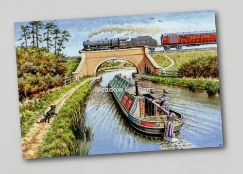 Fridge magnet canal barge - magnet,