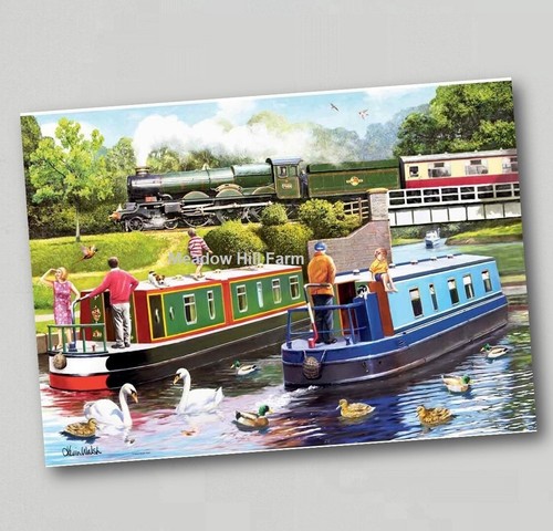 Fridge magnet canal barge - magnet,