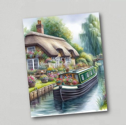 Fridge magnet canal barge - fridge,