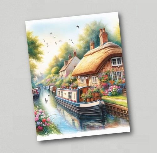Fridge magnet canal barge - magnet,