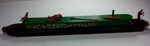 Handmade wooden narrow boat - narrow, /
