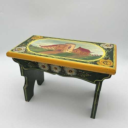 Vintage hand painted green - hand,