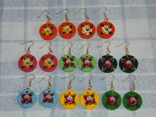 28mm circle round - 28mm, earrings